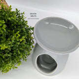 Classic ceramic wax burner -Grey - £7.95