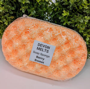 Large Fragranced Exfoliating Soap Sponge - Berry Sweet
