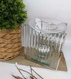 Rippled Glass Art Deco Wax Burner - £8.95
