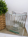 Rippled Glass Art Deco Wax Burner - £8.95