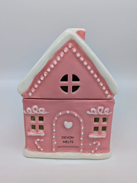 Pink Gingerbread House Ceramic Burner - £11.95