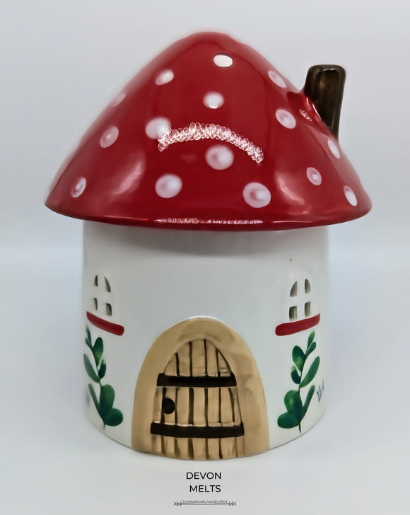 Mushroom House Ceramic Oil & Wax Tealight Burner - Now £14.95 - was £15.95