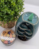 Serene Oval Cascade Back Flow Incense Burner - £15.95