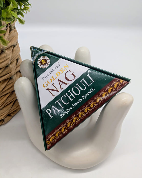 Golden Nag Back Flow Incense Cones - Patchouli 10 pack - £2.95