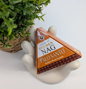 Golden Nag Back Flow Incense Cones - Palo Santo 10 pack - £2.95