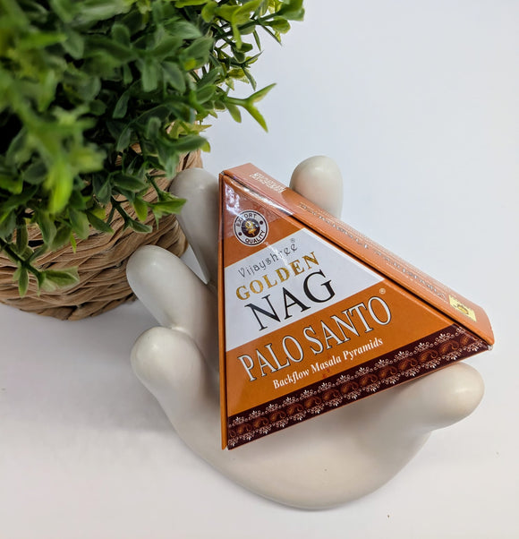 Golden Nag Back Flow Incense Cones - Palo Santo 10 pack - £2.95
