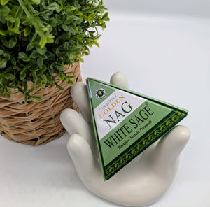 Golden Nag Back Flow Incense Cones - White Sage 10 pack - £2.95