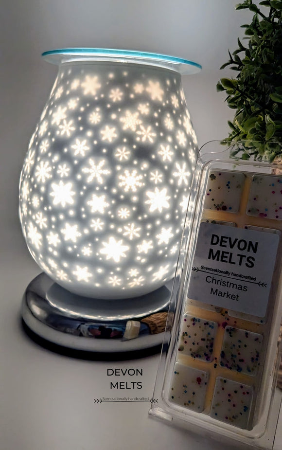 Snowflake Electric Touch Sensitive Wax Melt Burner - £23.95