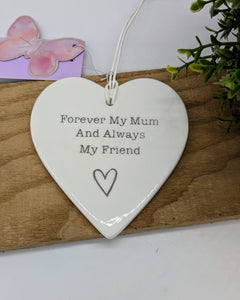 Hanging Ceramic Hearts - £3.75