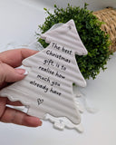 Hanging Ceramic Christmas Tree Plaques- £3.75