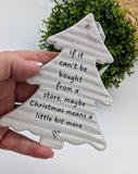 Hanging Ceramic Christmas Tree Plaques- £3.75
