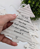 Hanging Ceramic Christmas Tree Plaques- £3.75