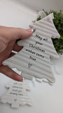 Hanging Ceramic Christmas Tree Plaques- £3.75