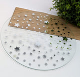 Large Candle Plate - Stars - £4.95