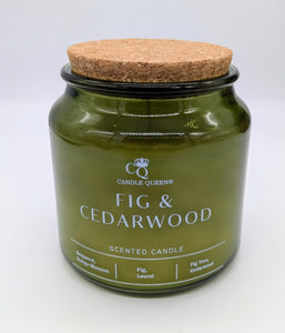 Candle Queen Jar Candle - Fig & Cedarwood - £9.95