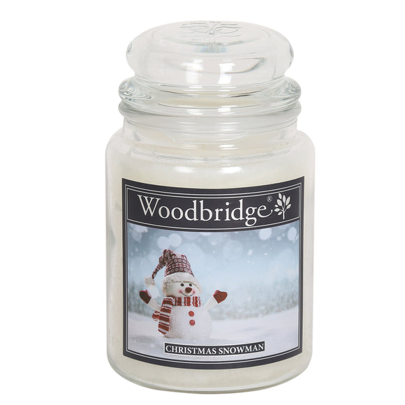 Woodbridge Large Jar Candle - Xmas Snowman - £16.00