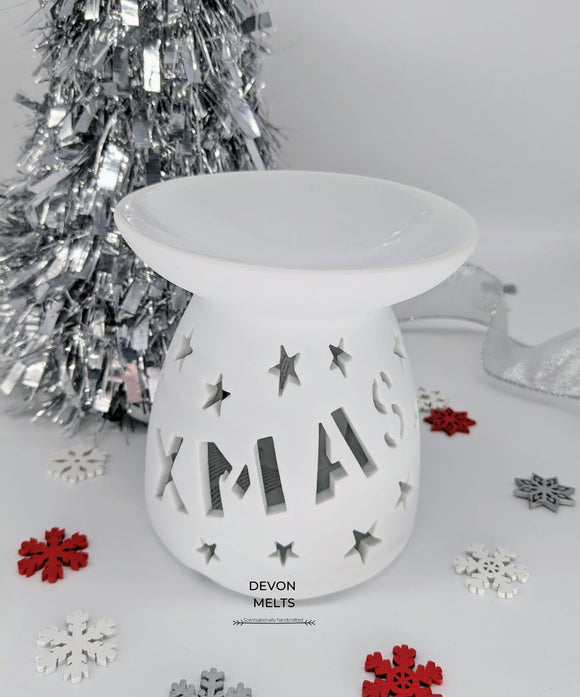 Christmas Cut Out 'XMAS' Text Ceramic Burner - £9.95