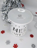 Christmas Cut Out 'Merry Christmas' Text Ceramic Burner - £9.95