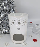 Christmas Scene White Ceramic Burner - £8.95