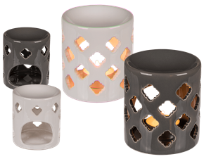 Lattice Cut-Out White Burner - £8.95