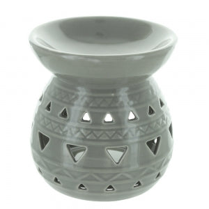 Aztec dark grey ceramic wax burner - £6.95
