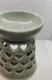Grey Heart Cutout High Gloss Burner - £8.95