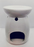 White Embossed Leaves Burner - £6.75