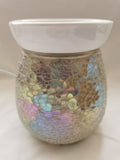 Pearl Crackle Electric Wax Burner - £18.95
