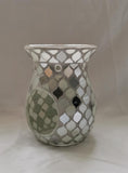 Pearl & Silver Mosaic Wax Burner - £14.95